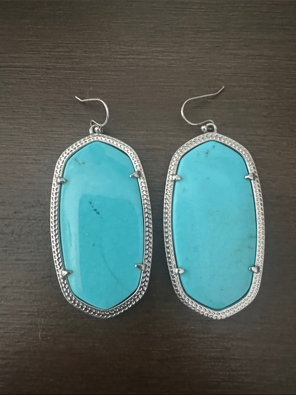 Kendra Scott Turquoise Stone Drop Earrings